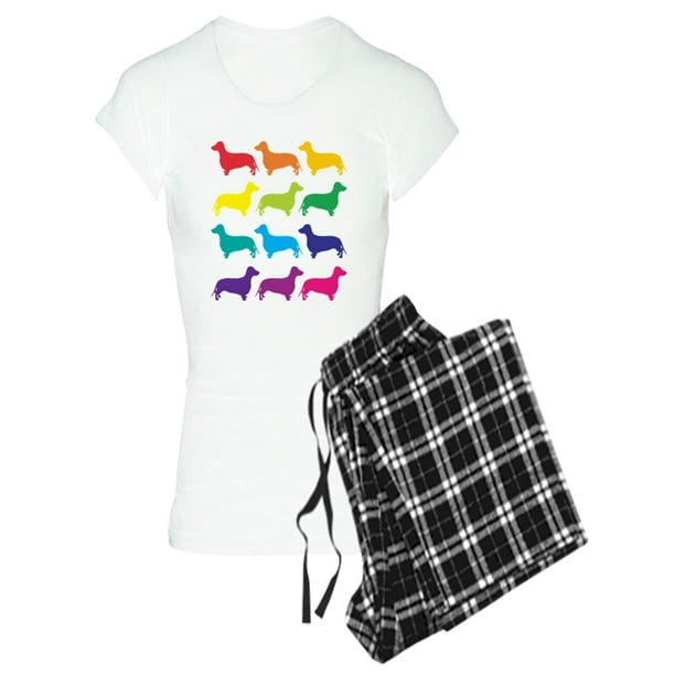 CafePress Colorful Dachshunds Womens PJs